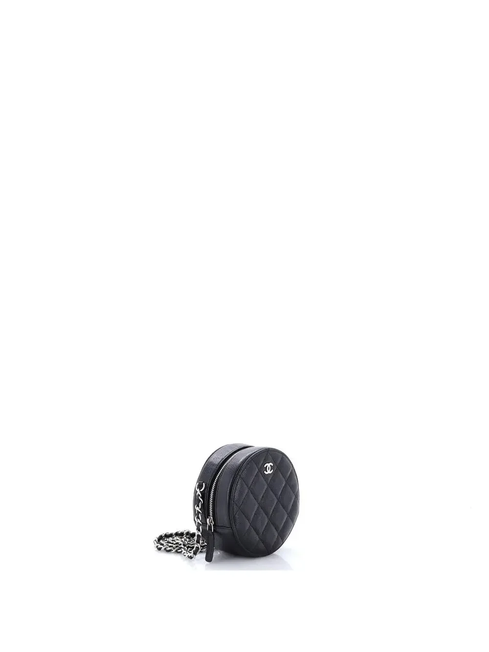 Chanel Round Clutch With Chain Quilted #323574C31B